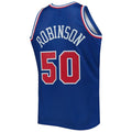 W.Conference #50 David Robinson Hardwood Classics 1992 All-Star Game Swingman Jersey Royal Stitched American Basketball Jersey