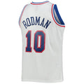 E.Conference #10 Dennis Rodman Hardwood Classics 1992 All-Star Game Swingman Jersey White Stitched American Basketball Jersey