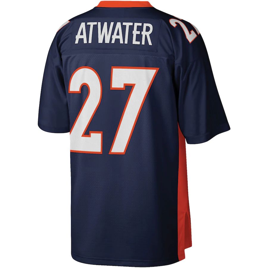 D.Broncos #27 Steve Atwater Navy Legacy Replica Jersey Stitched American Football Jerseys