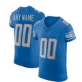 Custom D.Lions Blue Vapor F.U.S.E. Elite Custom Jersey Stitched American Football Jerseys