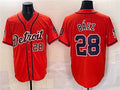 Detroit Tigers #28 Javier Bez Orange With Patch Vapor Premier Limited Stitched Baseball Jersey
