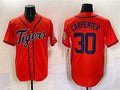 Detroit Tigers #30 Kerry Carpenter Orange With Patch Cool Base Stitched Baseball Jersey