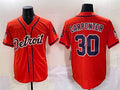 Detroit Tigers #30 Kerry Carpenter Orange With Patch Vapor Premier Limited Stitched Baseball Jersey