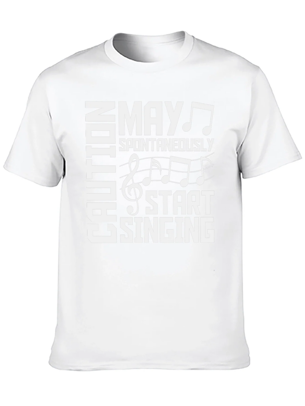 Caution May Spontaneously Start Singing Graphic Tee
