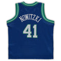 D.Mavericks #41 Dirk Nowitzki Infant 1998-99 Hardwood Classics Retired Player Jersey Blue Stitched American Basketball Jersey