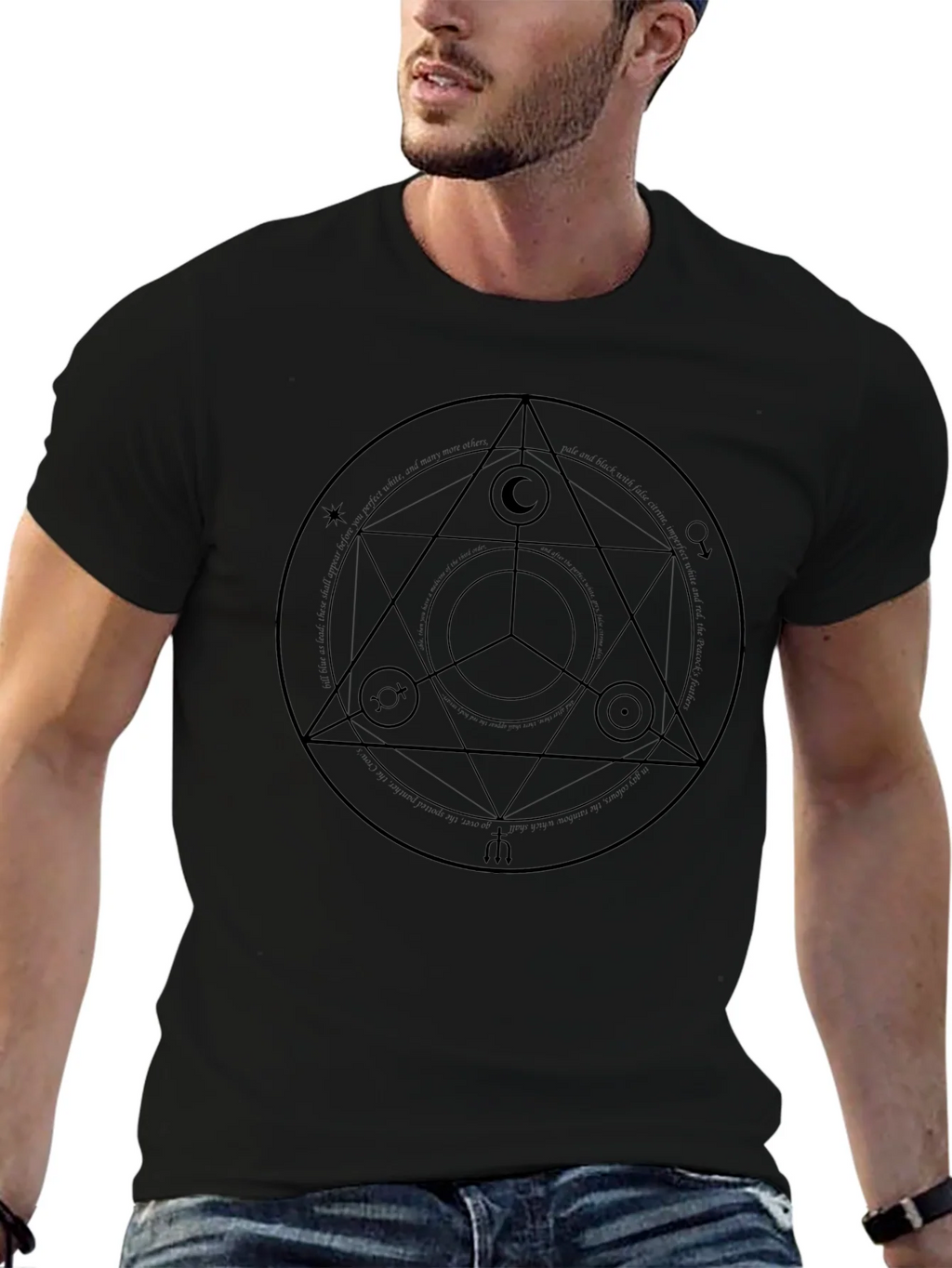 Symbolic Graphic Tee - Black Unisex Shirt