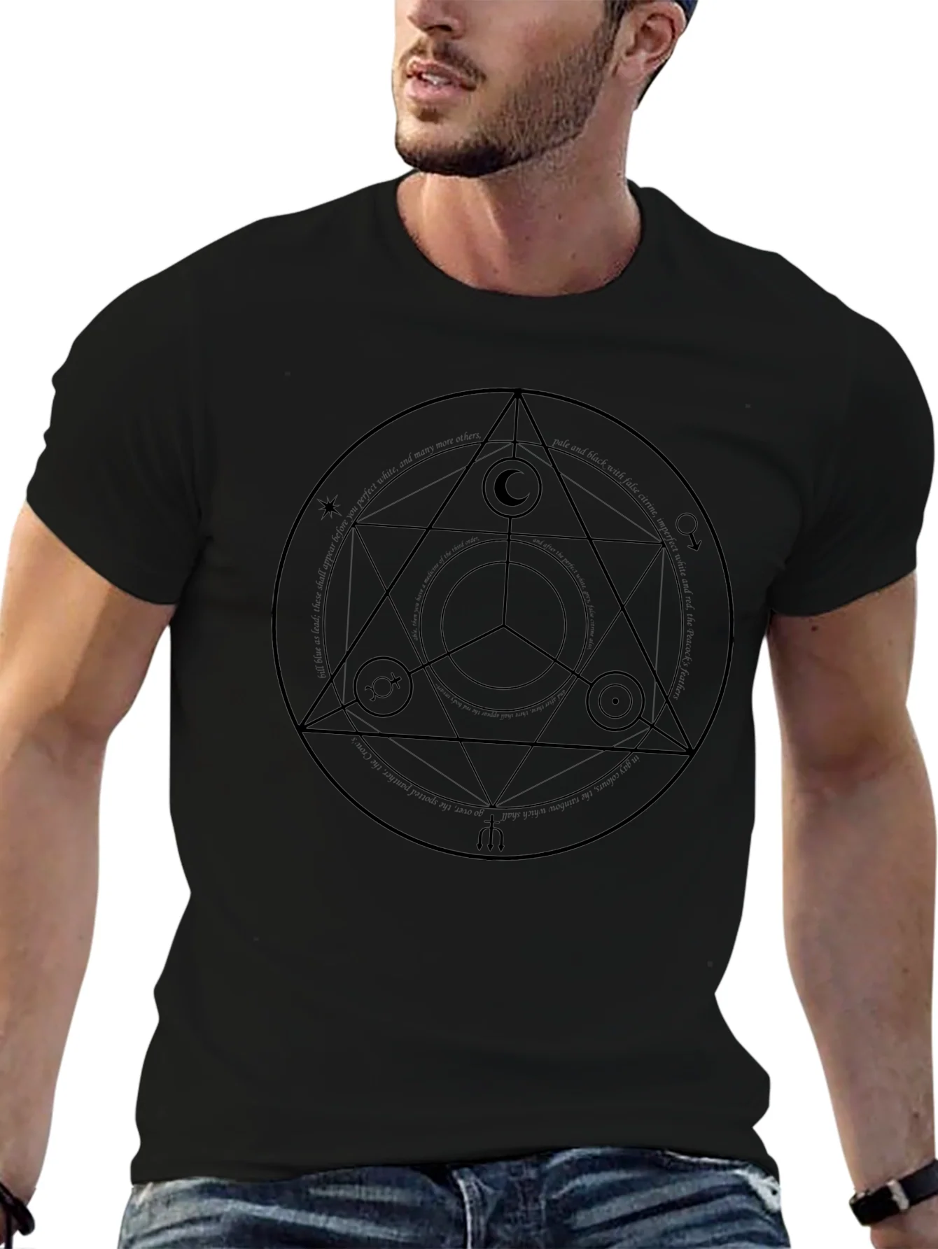 Symbolic Graphic Tee - Black Unisex Shirt