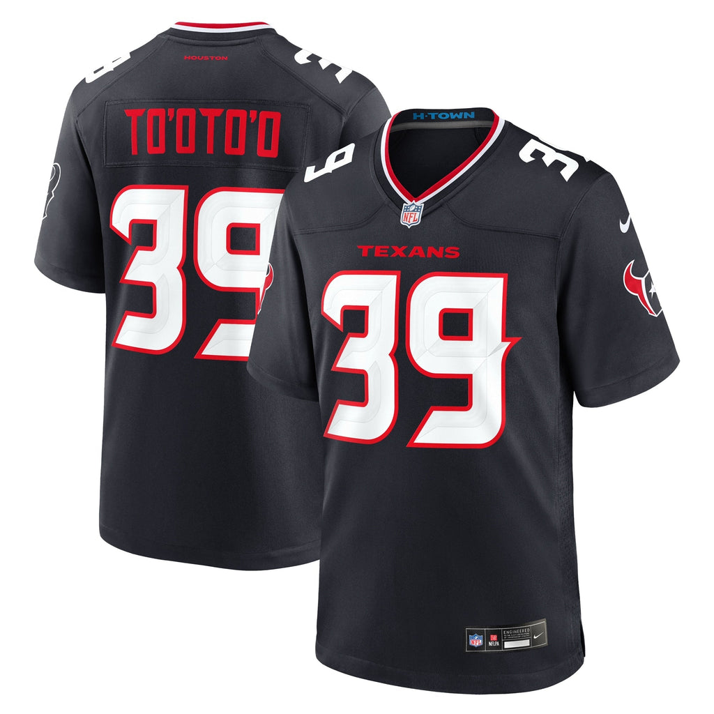 Houston Texans Henry To'oto'o Navy Team Game Jersey