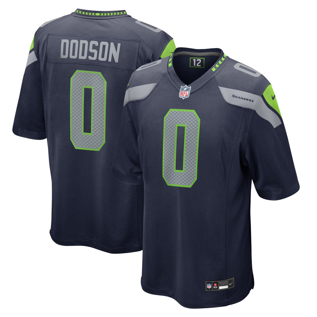 Seattle Seahawks Tyrel Dodson College Navy Game Jersey