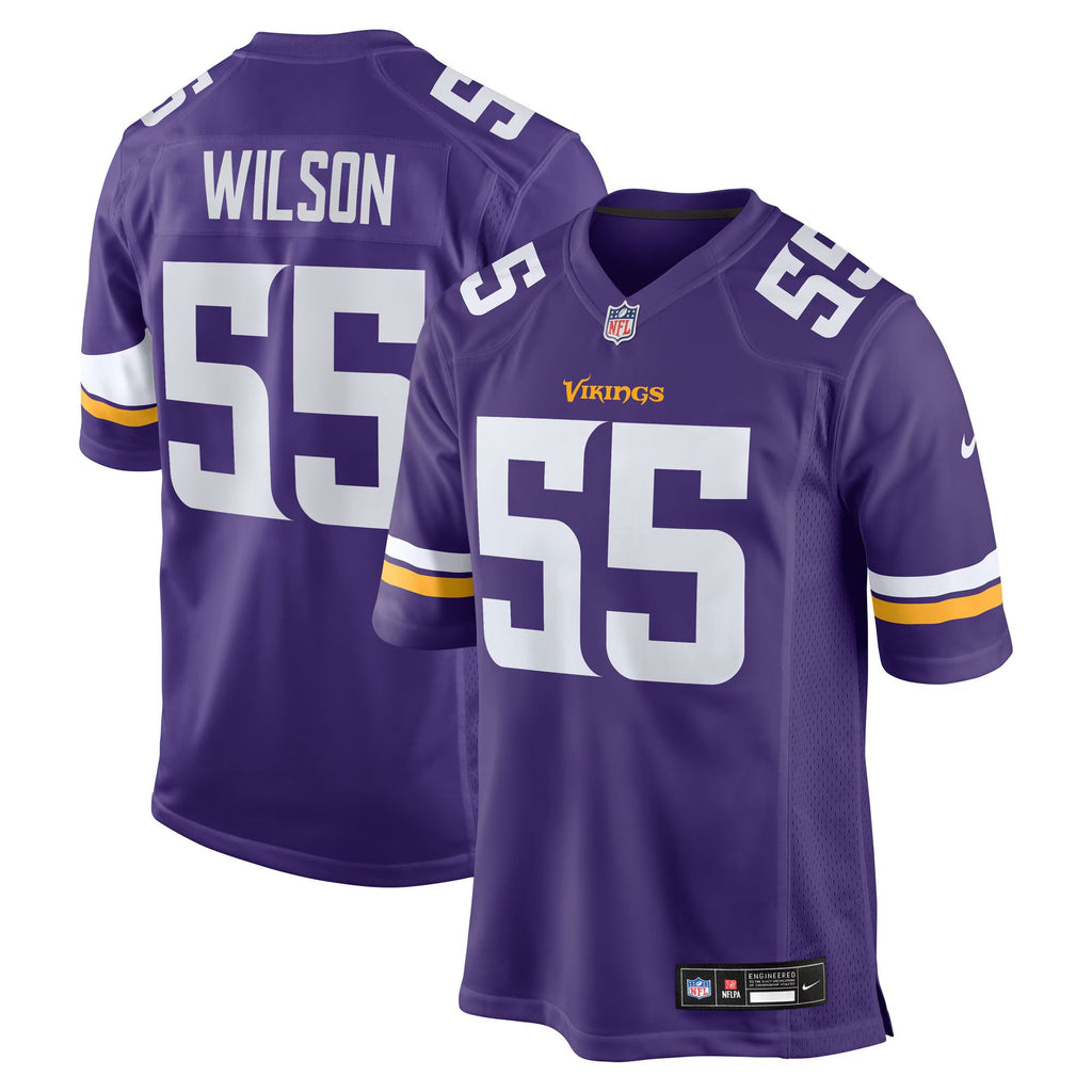 Minnesota Vikings Eric Wilson Purple Team Game Jersey
