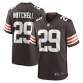Cleveland Browns Cameron Mitchell Brown Team Game Jersey