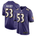 Baltimore Ravens Kyle Van Noy Purple Team Game Jersey