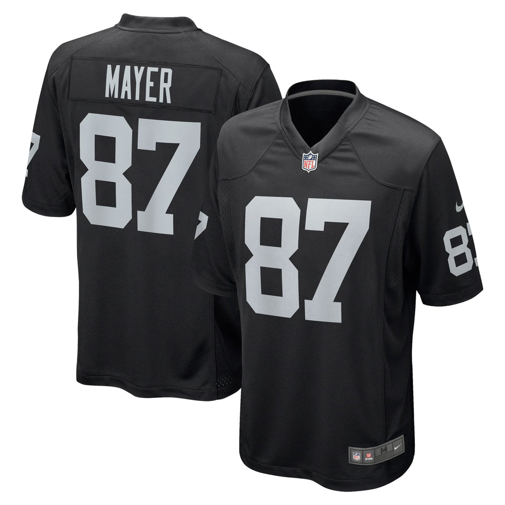 Las Vegas Raiders Michael Mayer Black Game Jersey