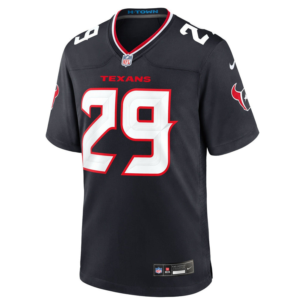 Houston Texans M.J. Stewart Navy Team Game Jersey