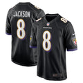 Baltimore Ravens Lamar Jackson Black Alternate Game Jersey