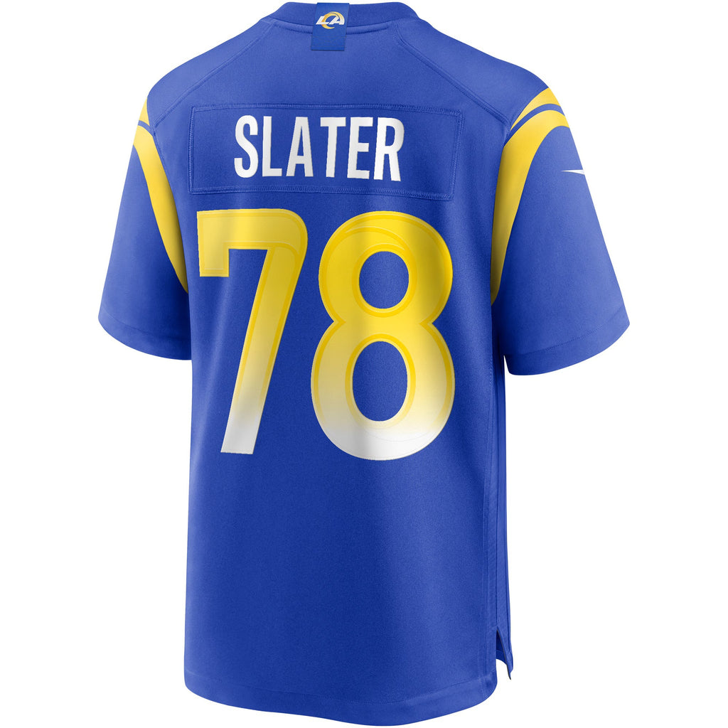Los Angeles Rams Jackie Slater Royal Game Retired Player Jersey