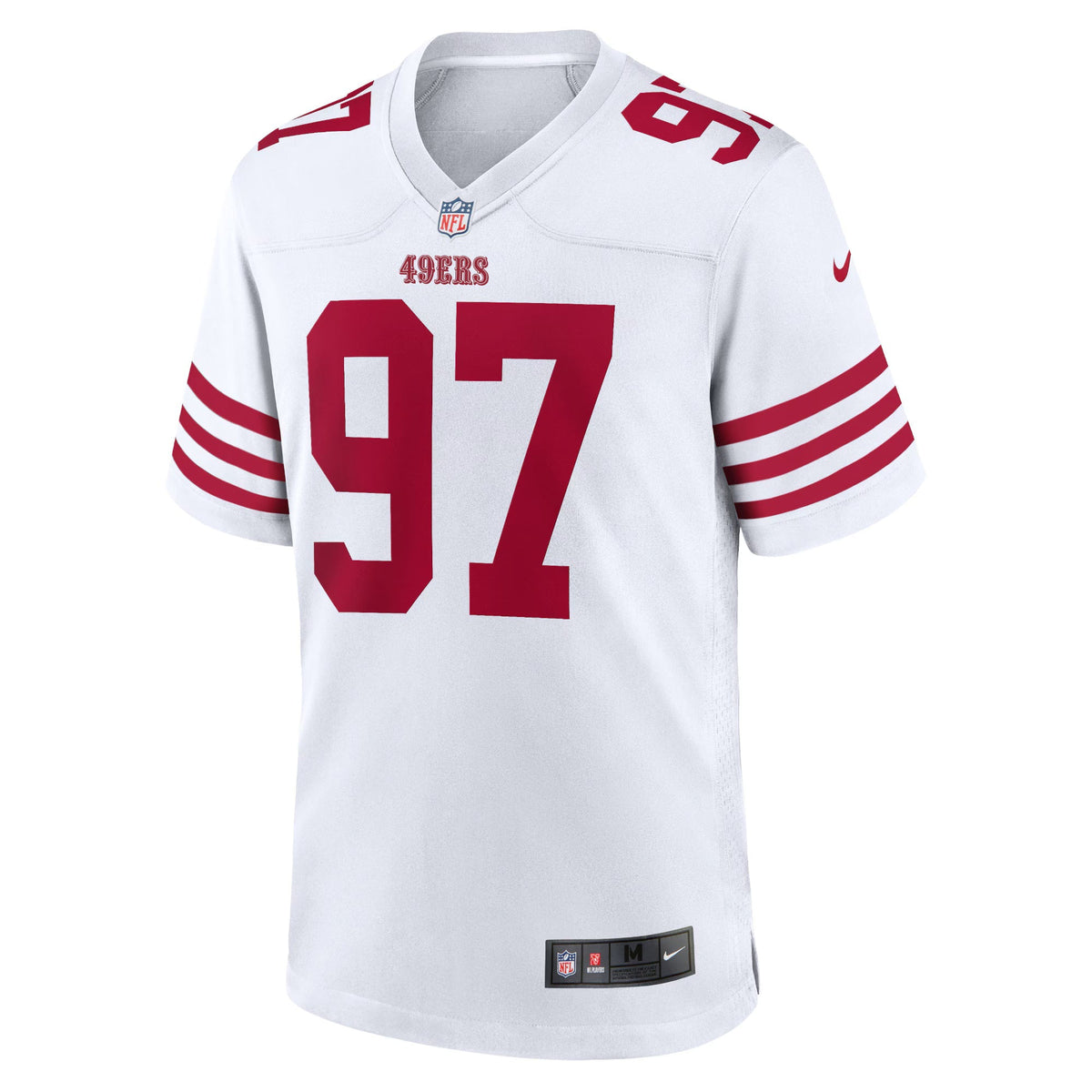 San Francisco 49ers Nick Bosa White Team Game Jersey
