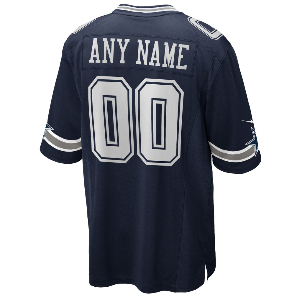 Dallas Cowboys Navy Custom Game Jersey