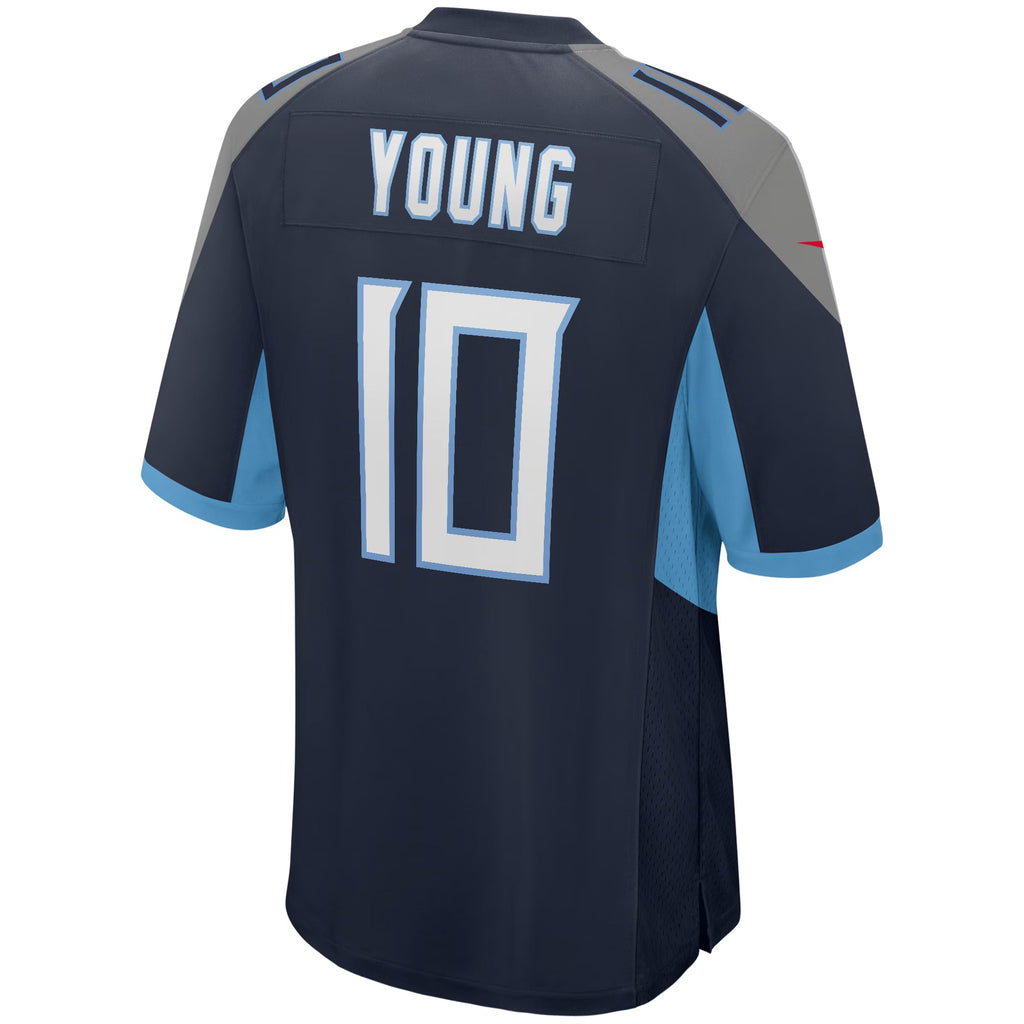 Tennessee Titans Vince Young Navy Game Retired Player Jersey