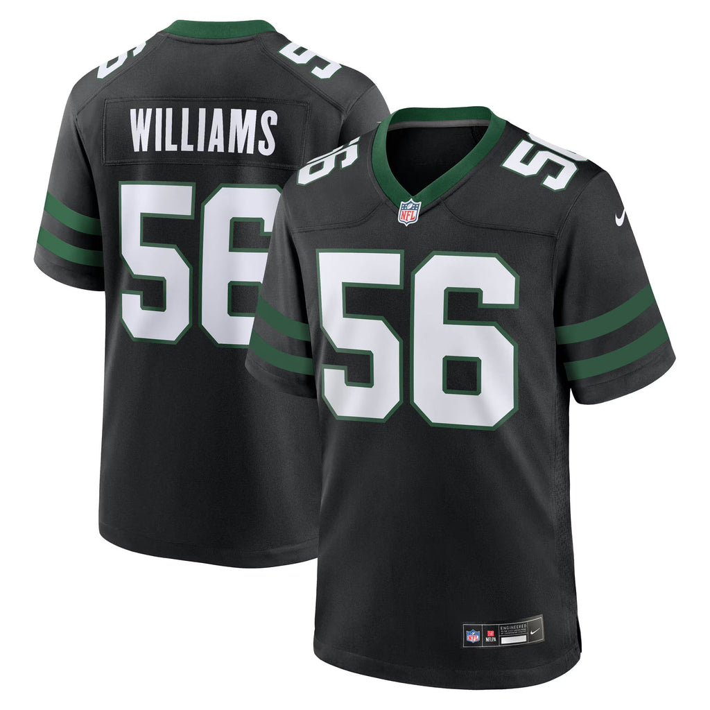 New York Jets Quincy Williams Legacy Black Alternate Game Jersey