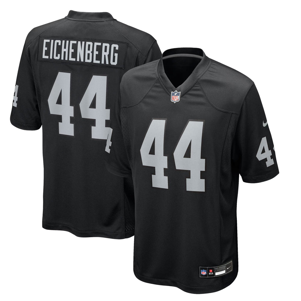 Las Vegas Raiders Tommy Eichenberg Black Team Game Jersey