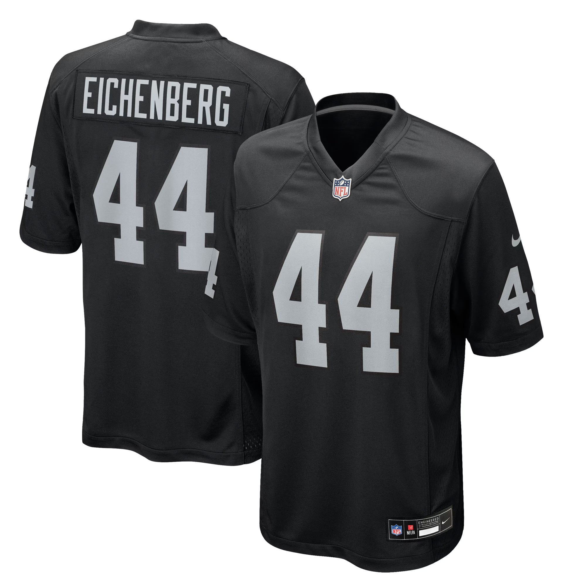 Las Vegas Raiders Tommy Eichenberg Black Team Game Jersey