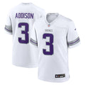 Minnesota Vikings Jordan Addison White Alternate Game Player Jersey