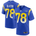 Los Angeles Rams Jackie Slater Royal Game Retired Player Jersey
