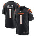 Cincinnati Bengals Ja'Marr Chase Black Game Jersey