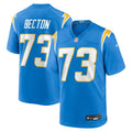 Los Angeles Chargers Mekhi Becton Powder Blue Team Game Jersey