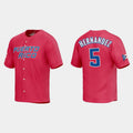 #5 ENRIQUE HERNANDEZ WORLD BASEBALL CLASSIC 2023 WORLD BASEBALL CLASSIC JERSEYC RED Stitches Baseball Jerseys