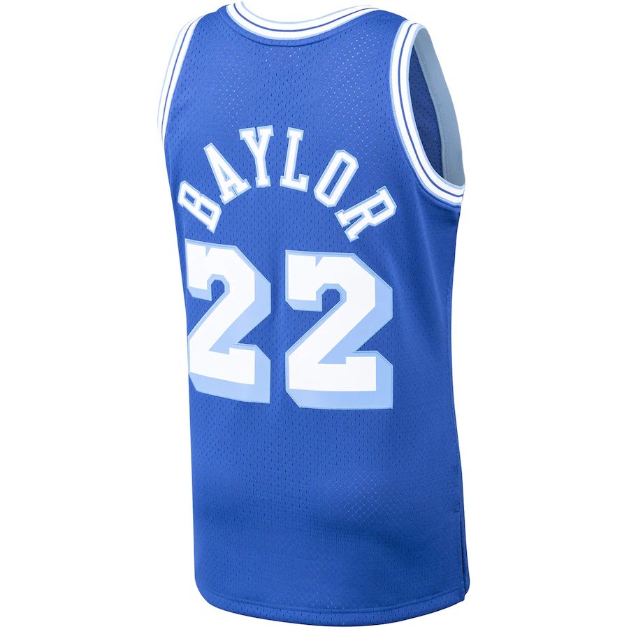LA.Lakers #22 Elgin Baylor 1960-61 Hardwood Classics Swingman Player Jersey Royal Stitched American Basketball Jersey