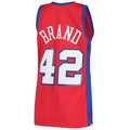 LA.Clippers #42 Elton Brand 2000-01 Hardwood Classics Swingman Jersey Statement Edition Red Stitched American Basketball Jersey