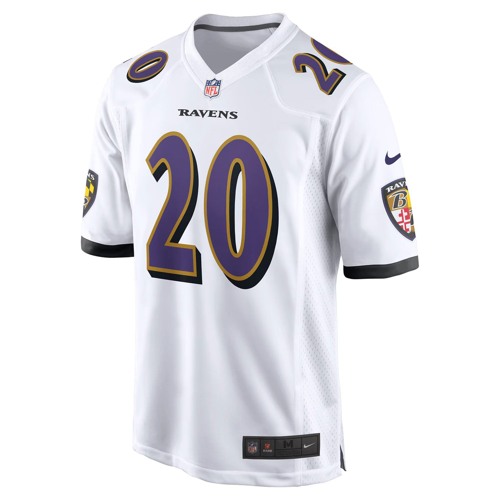 Baltimore Ravens Ed Reed White Retired Player Game Jersey