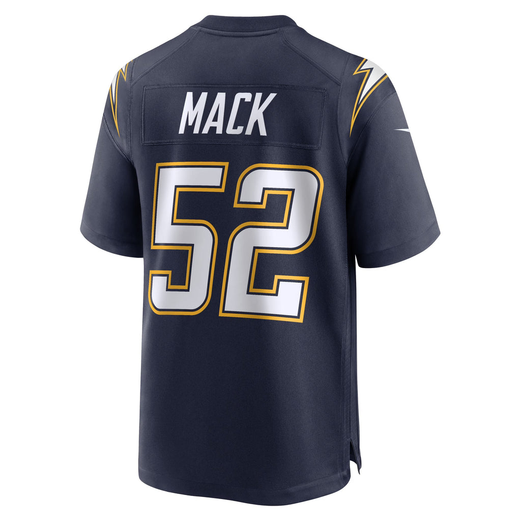 Los Angeles Chargers Khalil Mack Navy Alternate Super Chargers Game Player Jersey