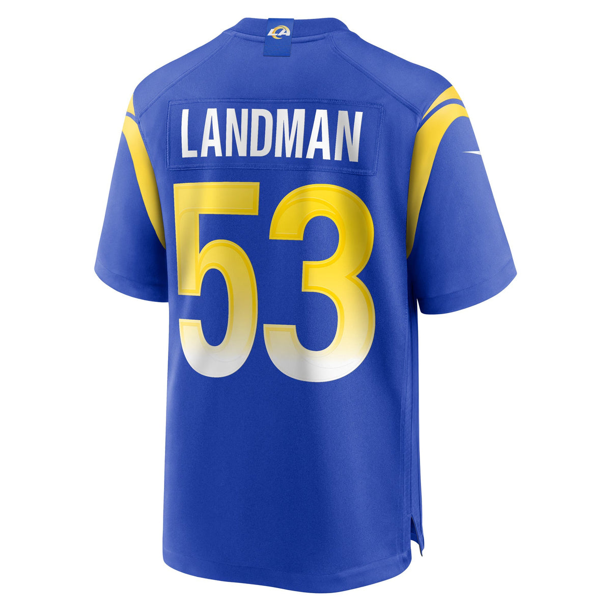 Los Angeles Rams Nate Landman Royal Team Game Jersey