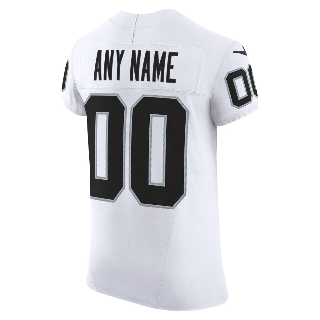 Las Vegas Raiders White Vapor F.U.S.E. Elite Custom Jersey
