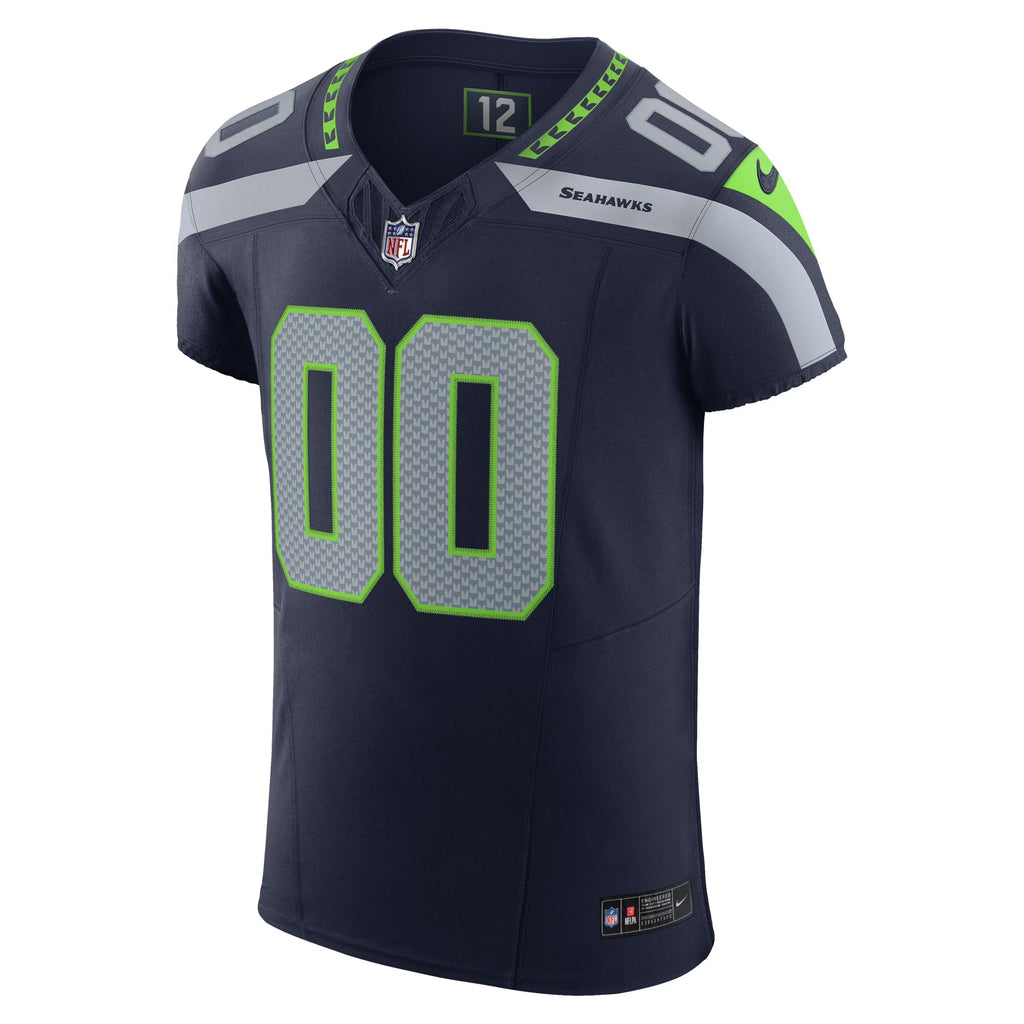 Seattle Seahawks College Navy Vapor F.U.S.E. Elite Custom Jersey