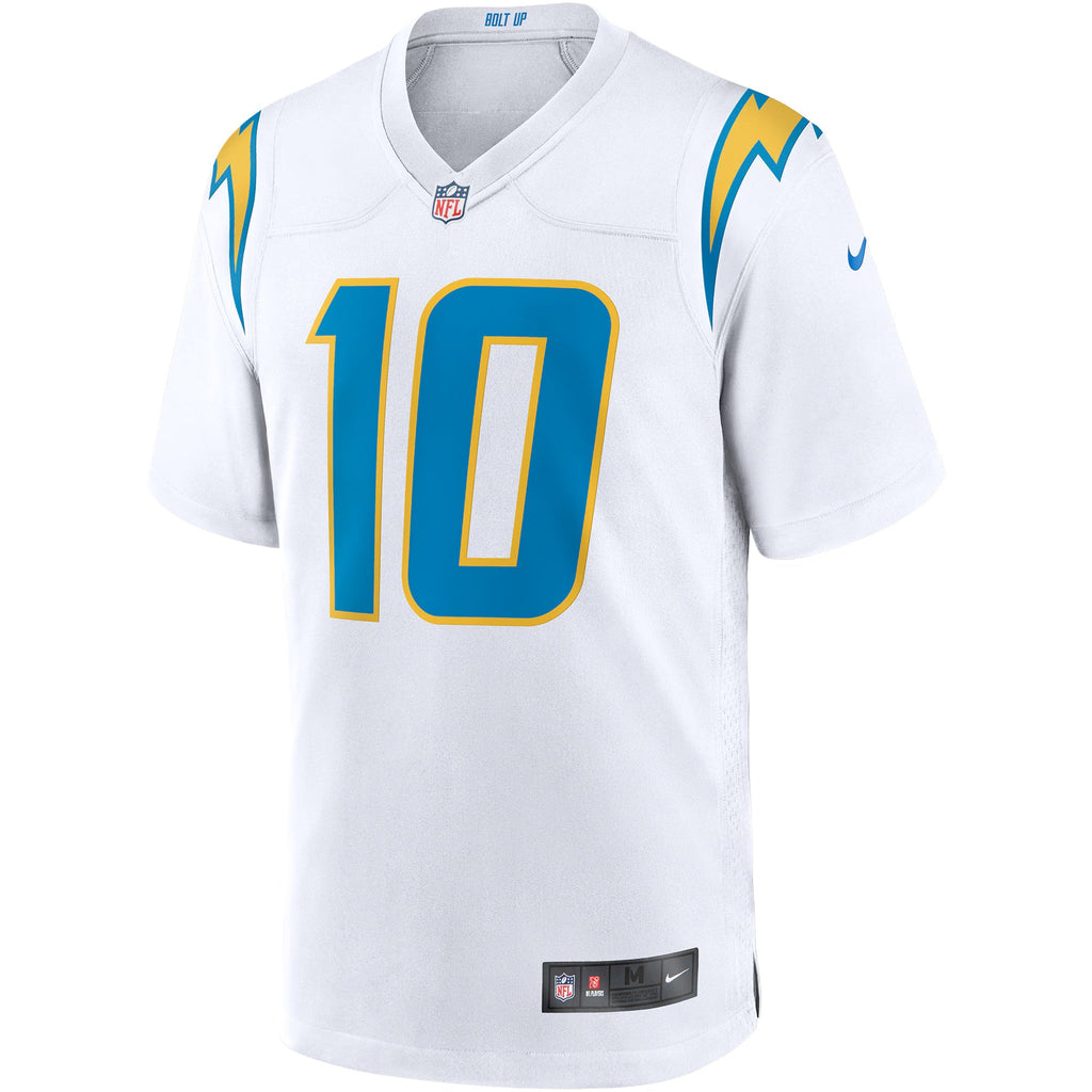 Los Angeles Chargers Justin Herbert White Game Jersey