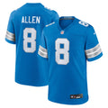 Detroit Lions Kyle Allen Blue Team Game Jersey