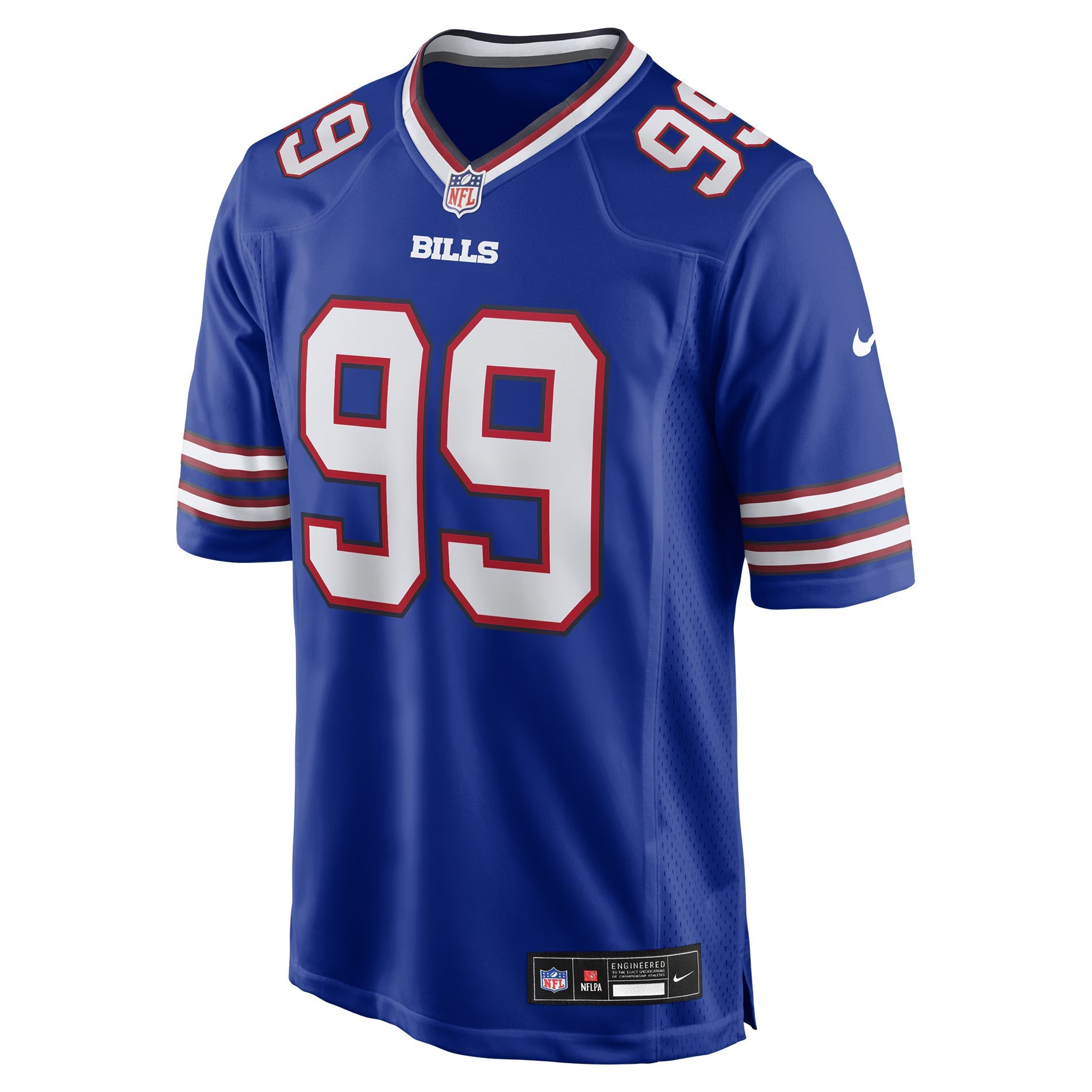 Buffalo Bills Larry Ogunjobi Royal Team Game Jersey