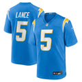Los Angeles Chargers Trey Lance Powder Blue Team Game Jersey