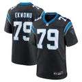 Carolina Panthers Ikem Ekwonu Black Game Jersey