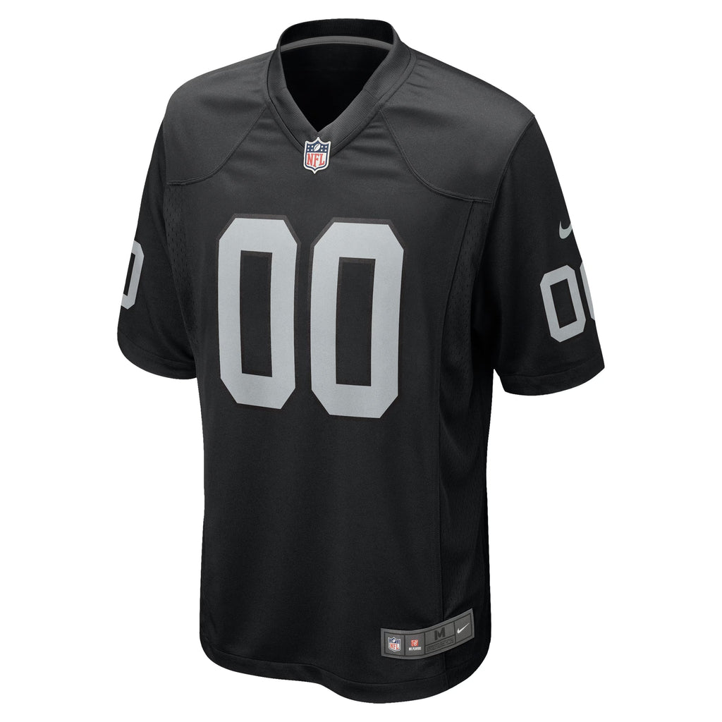 Las Vegas Raiders Black Custom Game Jersey