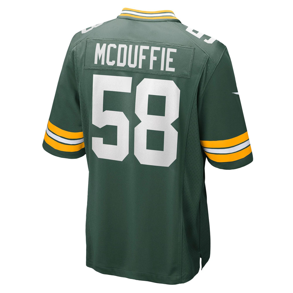 Green Bay Packers Isaiah McDuffie Green Game Jersey