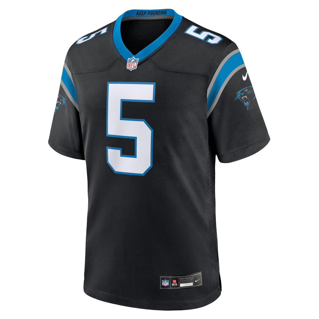 Carolina Panthers Rico Dowdle Black Team Game Jersey