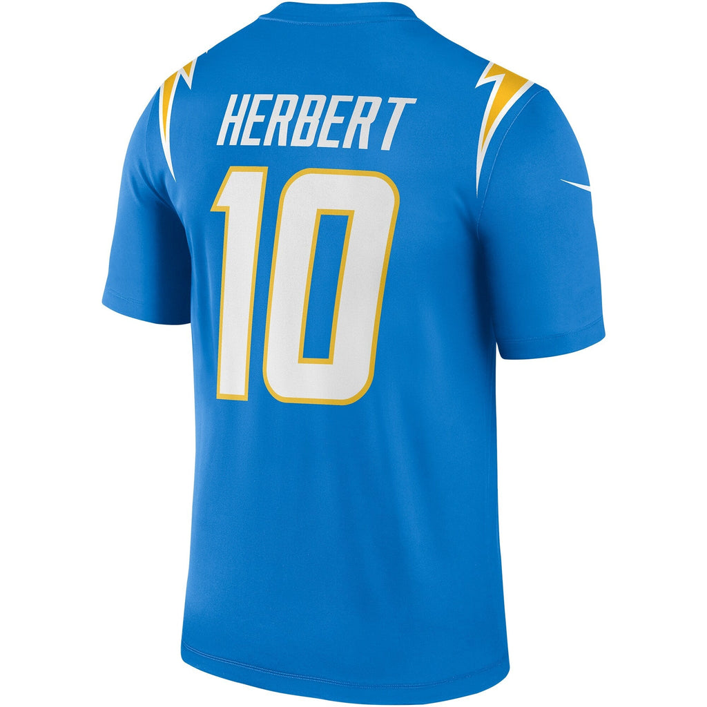 Los Angeles Chargers Justin Herbert Powder Blue Legend Player Performance Top
