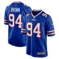 Buffalo Bills Andrew Brown Royal Game Jersey