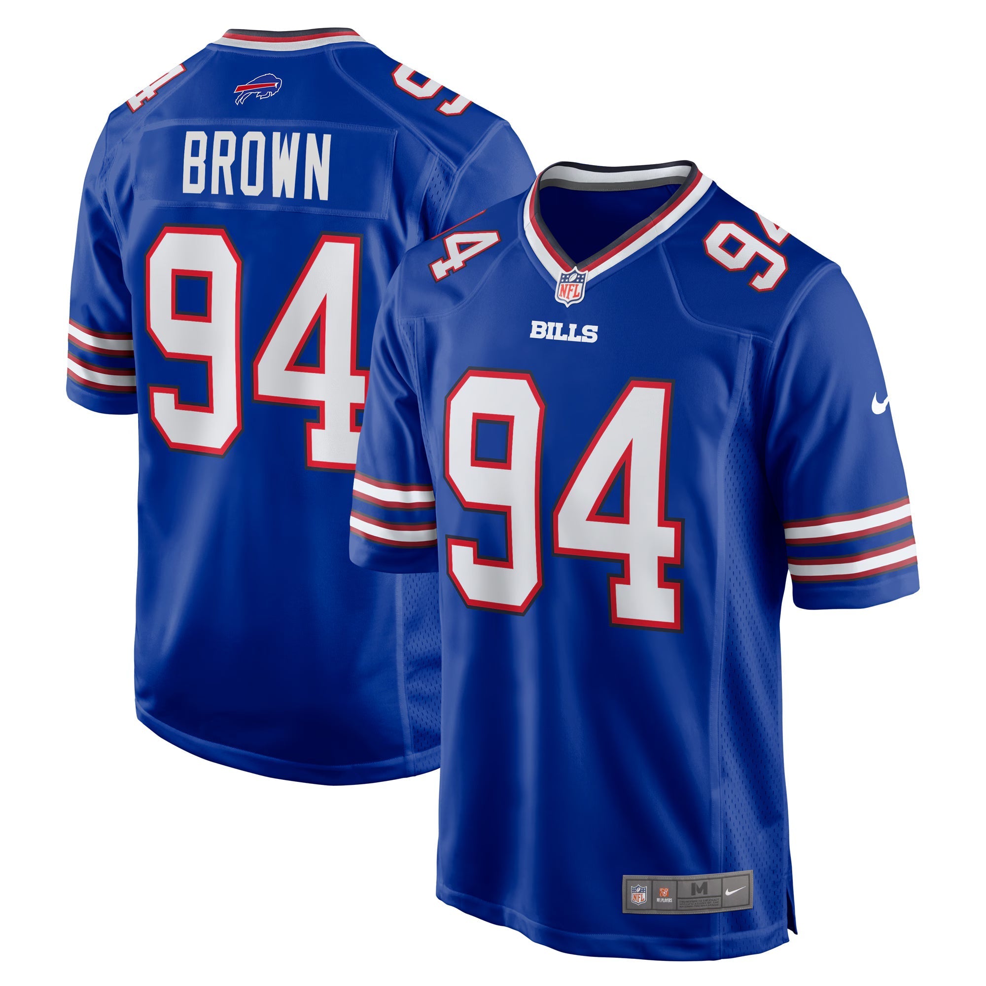 Buffalo Bills Andrew Brown Royal Game Jersey