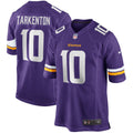 Minnesota Vikings Fran Tarkenton Purple Game Retired Player Jersey